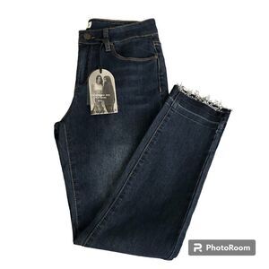 KENDALL AND KYLIE NWT 9/10 Midrise Crop Jean Navy Blue Jeans